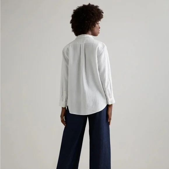 NWT Quince 100% European Linen Long-Sleeve Shirt - Picture 8 of 13